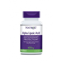 Антиоксидант NATROL Alpha Lipoic Acid 600мг 30 капсул
