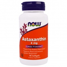 Антиоксидант NOW Astaxanthin  4 мг 90 капсул