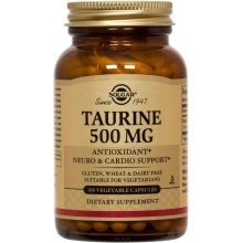 Аминокислота Solgar Taurine 500 мг 100 капсул