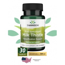 Антиоксидант Swanson Full Spec Milk Thistle 500 мг 30 капсул