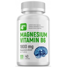 Витамины 4Me Nutrition Magnesium Vitamin B6 120 капсул