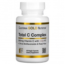 Витамины California Gold Nutrition Total C 500 мг 60 капсул