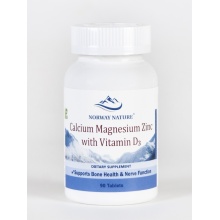 Витамины Norway Nature Calcium Magnesium Zinc + D3  90 таблеток