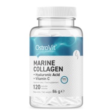 Коллаген OstroVit Marine Collagen with Hyaluronic Acid and Vitamin C 120 капсул
