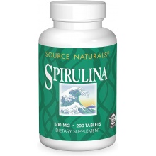 Антиоксидант Source Naturals Spirulina 500 мг 200 капсул