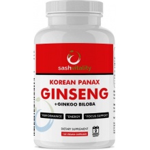Специальный препарат Sash Vitality Korean Panax GINSENG + ginkgo biloba 60 капсул
