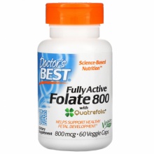 Витамины Doctor's Best Fully Active Folate 800 мг 60 капсул