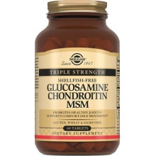 Хондропротектор Solgar Glucosamine+Chondroitin+MSM 60 таблеток