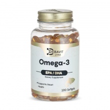 Антиоксидант Debavit Omega-3 1000 мг 100 капсул