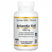 Антиоксидант California Gold Nutrition Antarctic Krill Omega-3 1000 мг 120 капсул