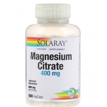 Витамины Solaray Magnesium Citrate 400 мг 180 капсул