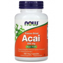 Антиоксидант NOW Acai 500 мг 100 капсул