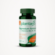 Витамины Plantago Magnesium Antistress + vitamins B6 B1 B9 90 таблеток