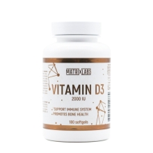 Витамины Matrix Labs Vitamin D3 2000 IU 180 капсул