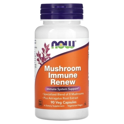 Антиоксидант NOW Mushroom Immune Renew 90 капсул