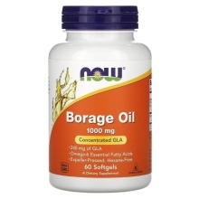 Масло NOW Borage Oil 1000 мг 60 капсул