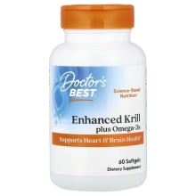 Антиоксидант Doctor's Best Enhanced Krill plus Omega-3 60 капсул