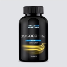 Витамины Muscle Pro Revolution Vitamin D3 5000 + K2 120 гелевых капсул