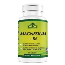 Витамины Alfa Vitamins Magnesium + B6 500 мг 100 таблеток