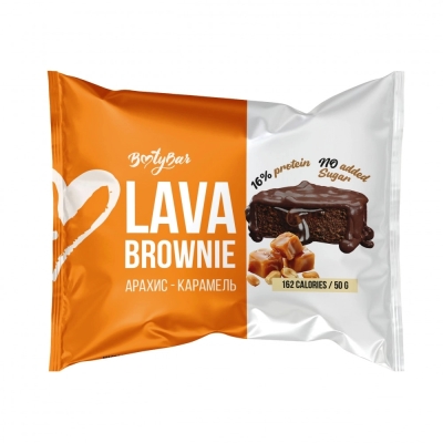 Печенье BootyBar протеиновое брауни Lava 50 гр