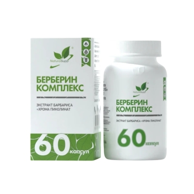 Витамины NaturalSupp Экстракт барбариса + Хрома пиколинат 60 капсул